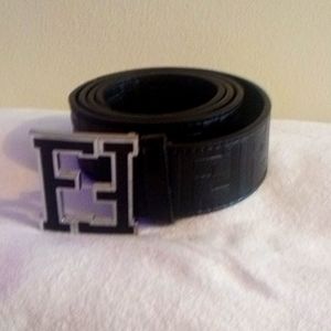 Black men's Fendi belt
